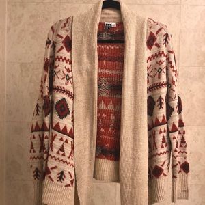 Roxy oversized tribal print sweater